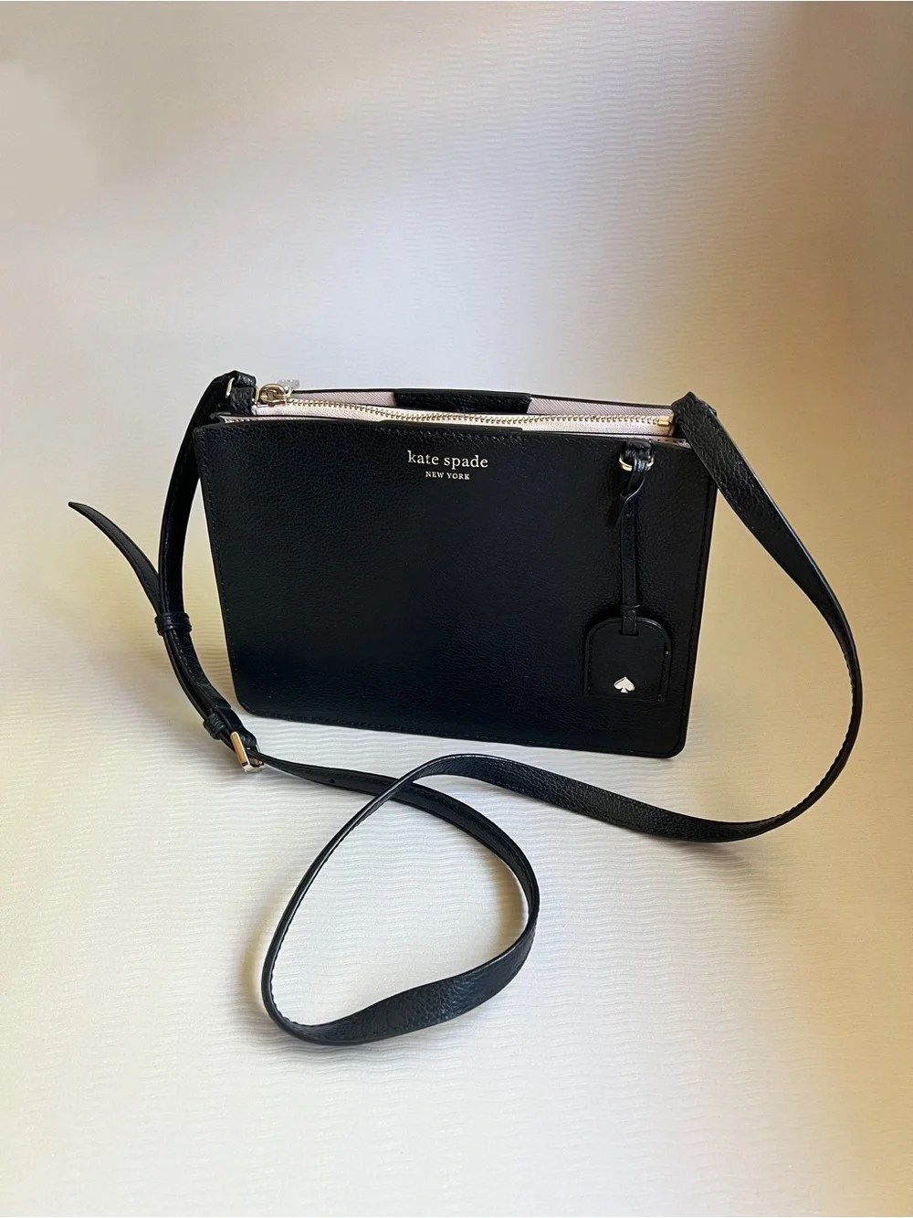 Kate Spade New York Eva Triple Gusset Crossbody – Black